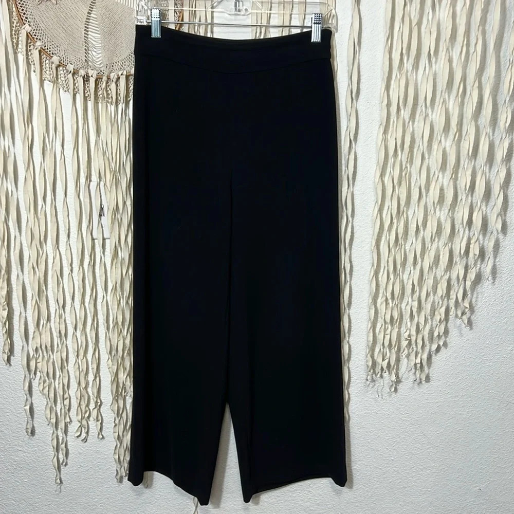 ALLSAINTS Black Cropped Coulotte Pants Size US4
